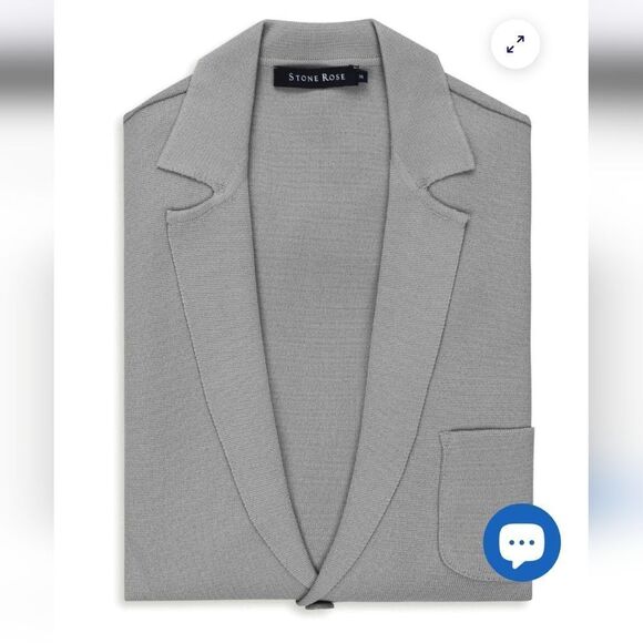 Stone Rose Gray Sport Coat with Notched Lapels - Picture 2 of 7